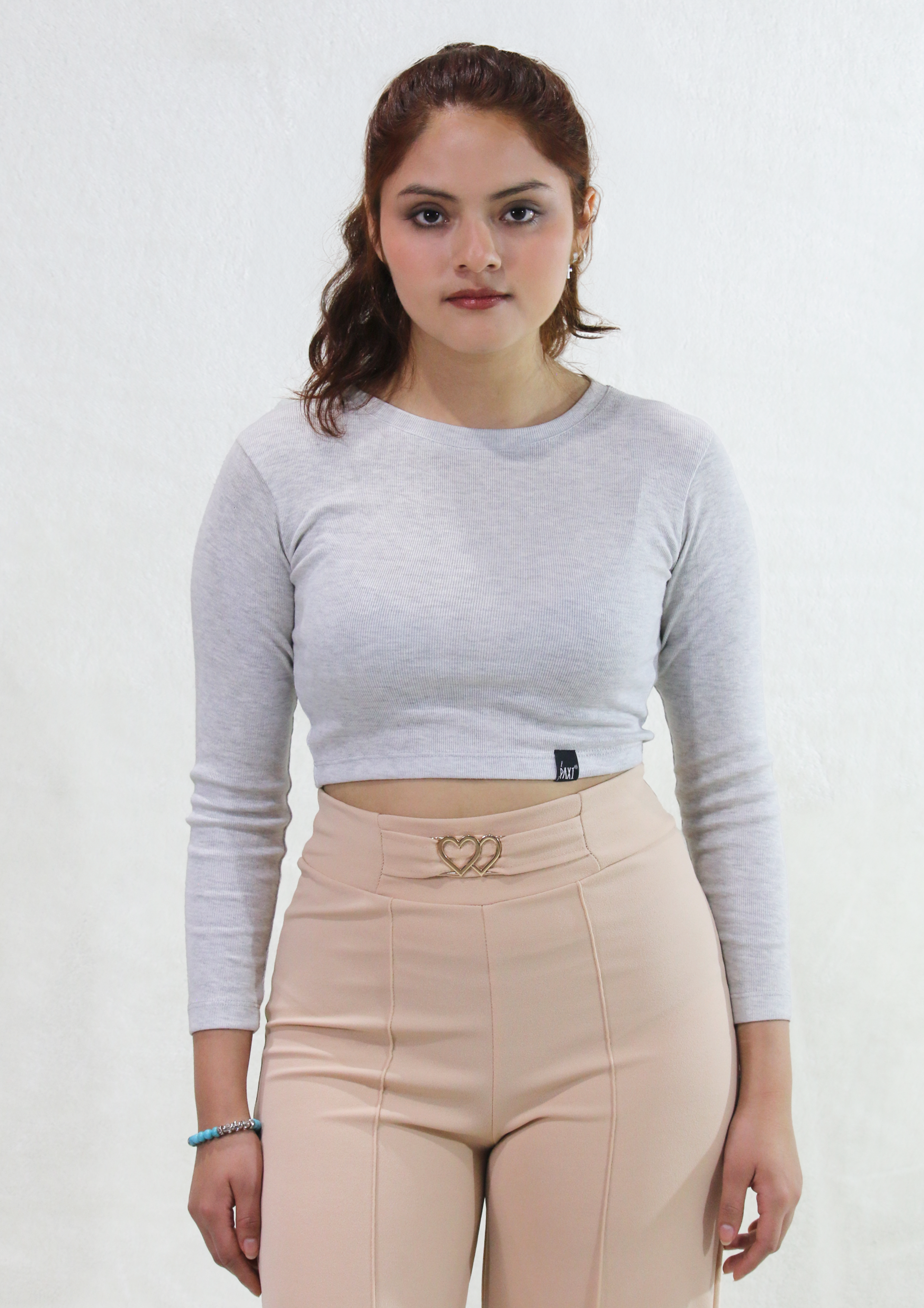 Crop Top Manga Larga