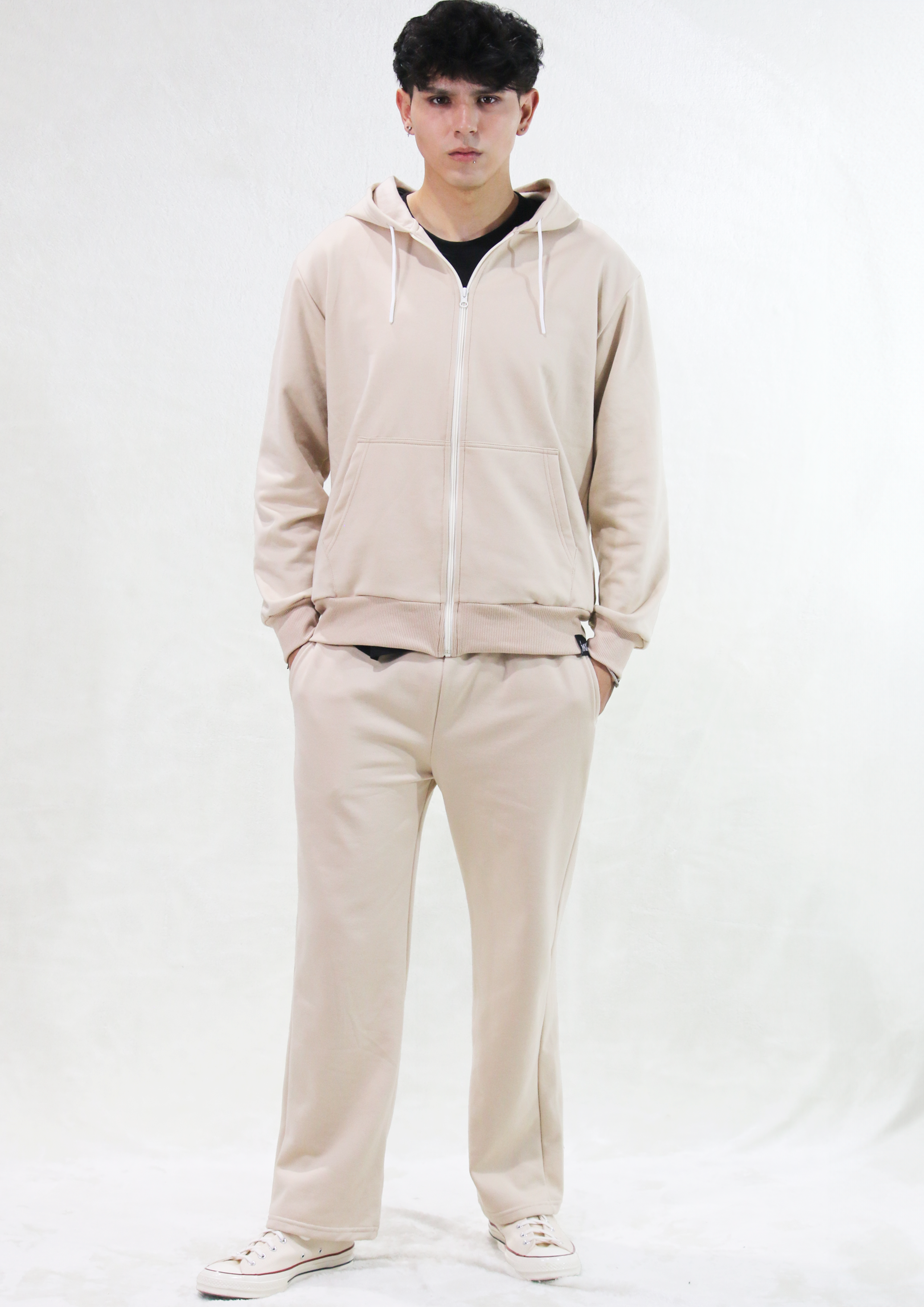 Hoodie con Cierre Habano