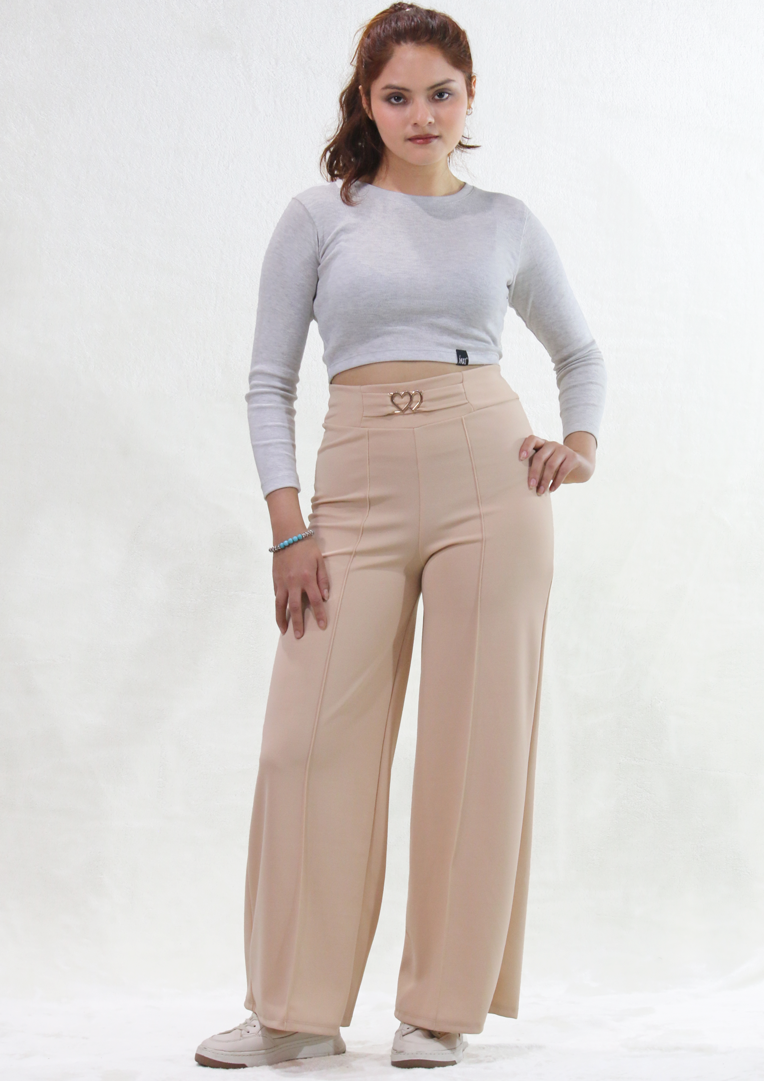 Pantalón Palazzo Beige